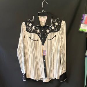 NWT Panhandle western pearl snap womens shirt